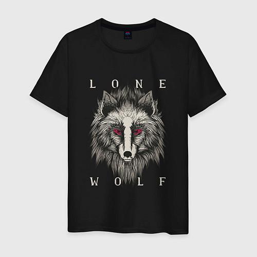 Мужская футболка Одинокий Волк Lone Wolf / Черный – фото 1