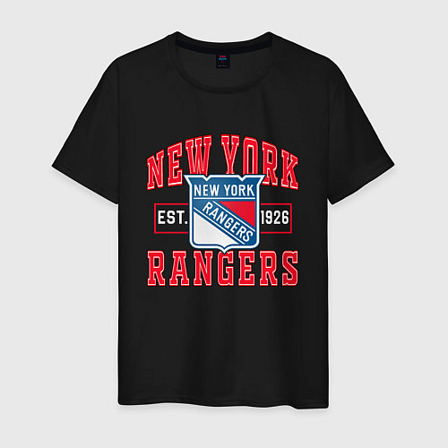 Мужская футболка NY RANGERS NHL НЬЮ-ЙОРК РЕЙНДЖЕРС / Черный – фото 1