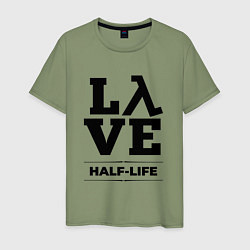 Футболка хлопковая мужская Half-Life Love Classic, цвет: авокадо