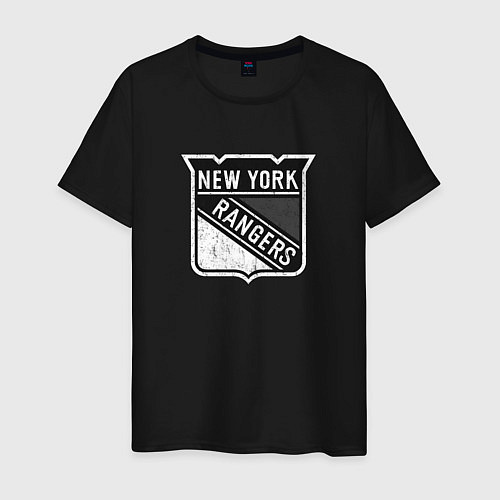 Мужская футболка New York Rangers Серый / Черный – фото 1