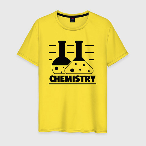 Мужская футболка CHEMISTRY химия / Желтый – фото 1