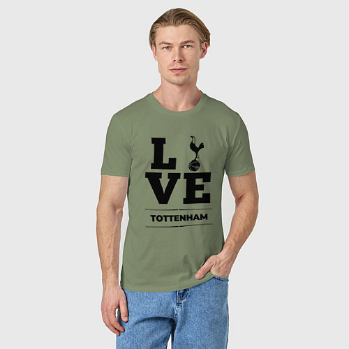Мужская футболка Tottenham Love Классика / Авокадо – фото 3