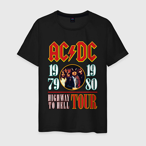 Мужская футболка ACDC HIGHWAY TO HELL TOUR / Черный – фото 1