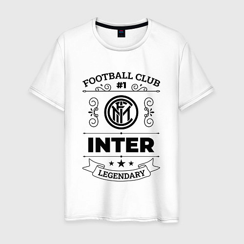 Мужская футболка Inter: Football Club Number 1 Legendary / Белый – фото 1