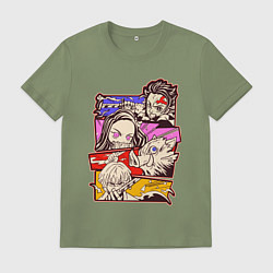 Мужская футболка Клинок, рассекающий демонов Истребитель демонов