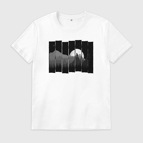 Мужская футболка Любовная история медведей / Белый – фото 1