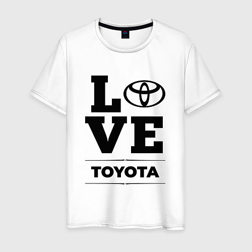 Мужская футболка Toyota Love Classic / Белый – фото 1