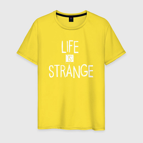 Мужская футболка Life Is Strange - лого / Желтый – фото 1