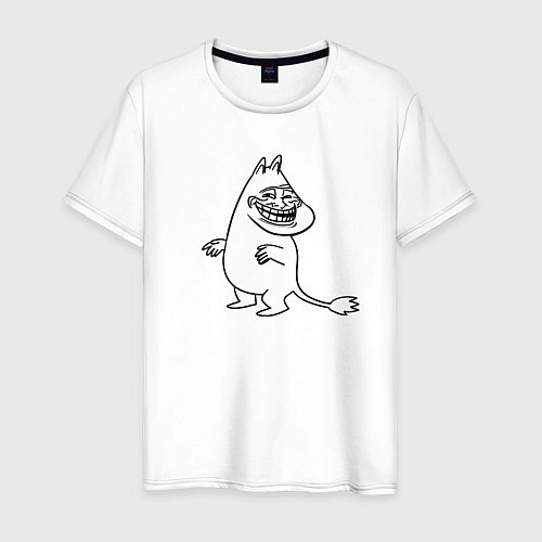 Мужская футболка Муми-Троллфейс / Белый – фото 1