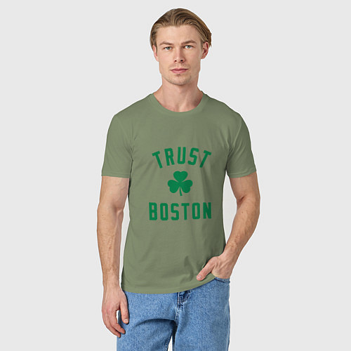 Мужская футболка Trust Boston / Авокадо – фото 3