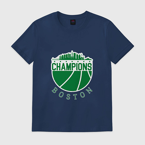 Мужская футболка Champions - Boston / Тёмно-синий – фото 1