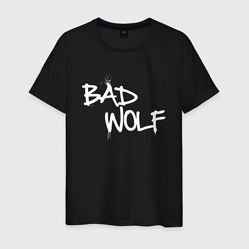 Мужская футболка Bad Wolf злой волк / Черный – фото 1
