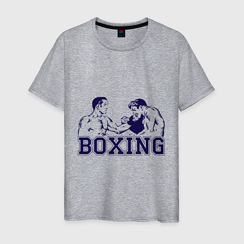 Мужская футболка Бокс Boxing is cool / Меланж – фото 1