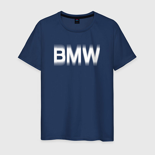 Мужская футболка Бмв - bmw в не фокусе / Тёмно-синий – фото 1