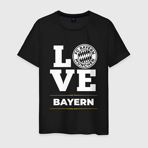 Мужская футболка Bayern Love Classic / Черный – фото 1