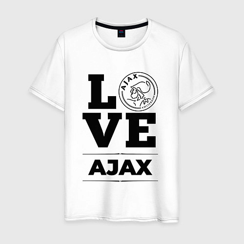 Мужская футболка Ajax Love Классика / Белый – фото 1