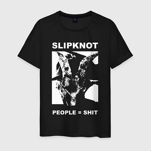 Мужская футболка Slipknot People Shit / Черный – фото 1