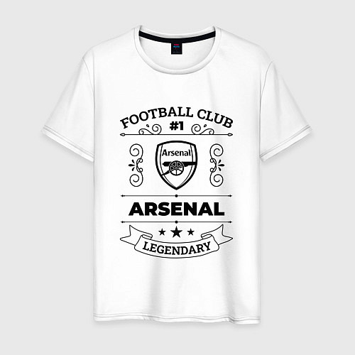 Мужская футболка Arsenal: Football Club Number 1 Legendary / Белый – фото 1