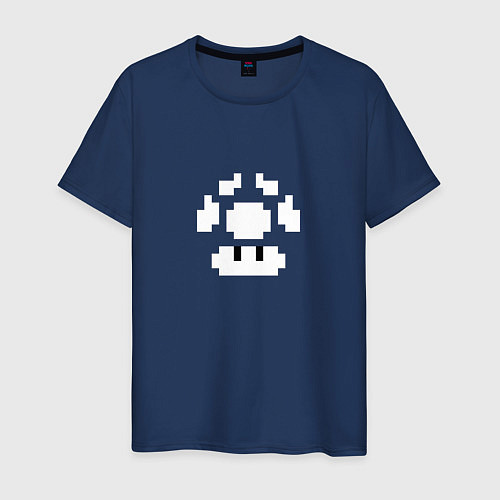 Мужская футболка Супергриб Гриб жизни из Марио / Тёмно-синий – фото 1