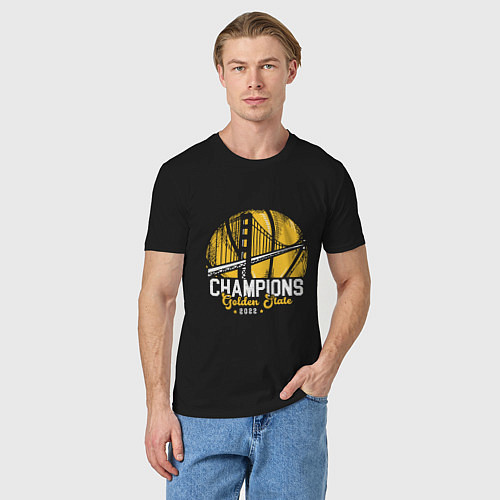 Мужская футболка Golden State - Champs / Черный – фото 3