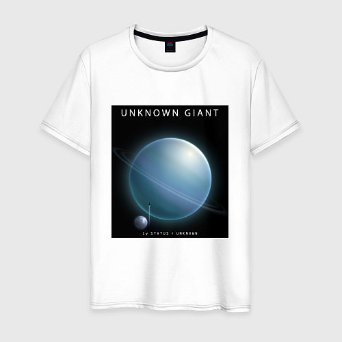 Мужская футболка Unknown Giant Неизвестный Гигант Space collections / Белый – фото 1