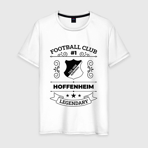 Мужская футболка Hoffenheim: Football Club Number 1 Legendary / Белый – фото 1