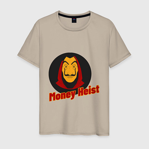 Мужская футболка Dali - Money Heist / Миндальный – фото 1