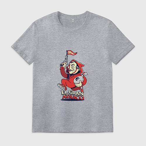 Мужская футболка El Gran Atraco / Меланж – фото 1