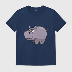 Мужская футболка Милый Бегемот