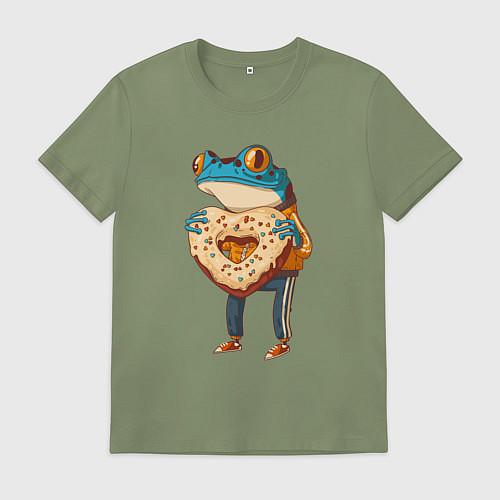 Мужская футболка Пряничная лягушка / Авокадо – фото 1