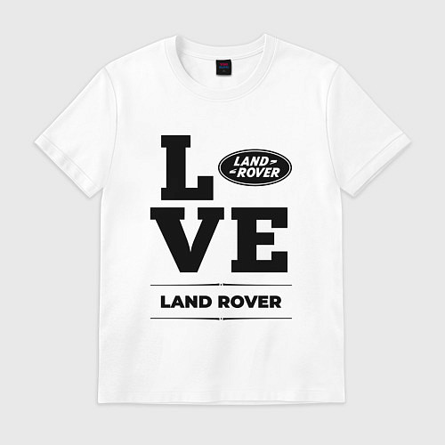 Мужская футболка Land Rover Love Classic / Белый – фото 1