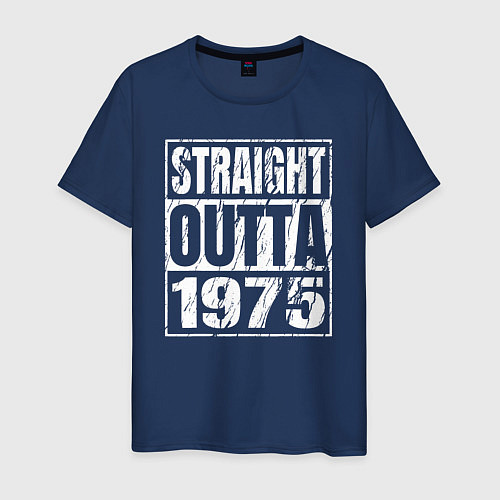 Мужская футболка Прямиком из 1975 / Тёмно-синий – фото 1