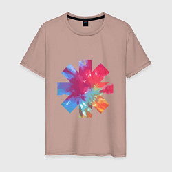 Футболка хлопковая мужская RHCP Color, цвет: пыльно-розовый