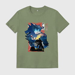 Мужская футболка Мэгуми Фусигуро магическая битва