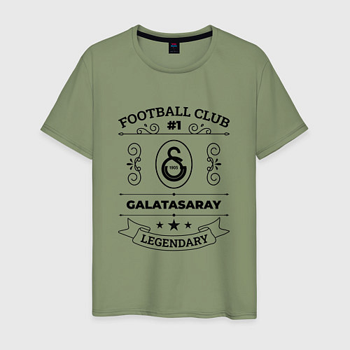 Мужская футболка Galatasaray: Football Club Number 1 Legendary / Авокадо – фото 1