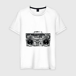 Футболка хлопковая мужская Wu-Tang Boombox, цвет: белый