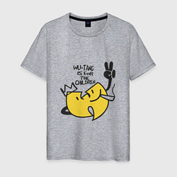 Футболка хлопковая мужская Wu-Tang Is For The Children, цвет: меланж