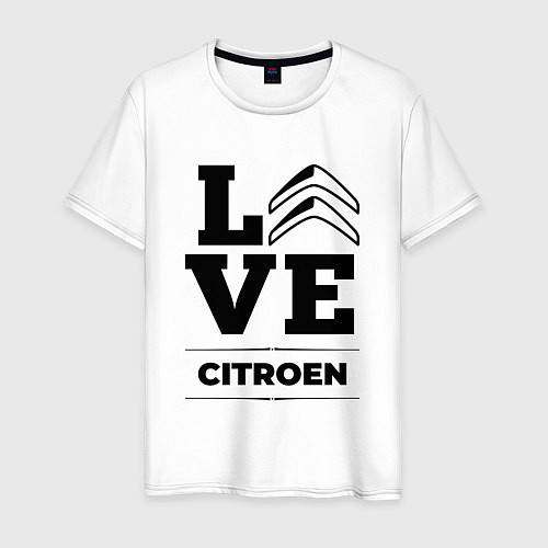 Мужская футболка Citroen Love Classic / Белый – фото 1