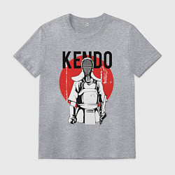 Футболка хлопковая мужская Kendo, цвет: меланж