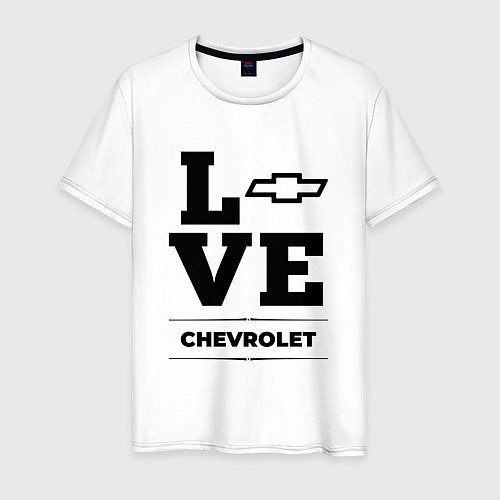 Мужская футболка Chevrolet Love Classic / Белый – фото 1