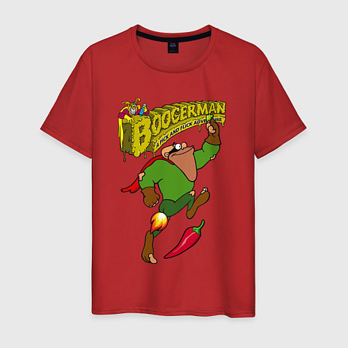 Мужская футболка Boogerman - red pepper fly / Красный – фото 1