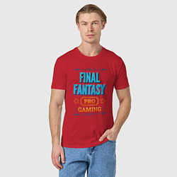 Футболка хлопковая мужская Игра Final Fantasy PRO Gaming, цвет: красный — фото 2