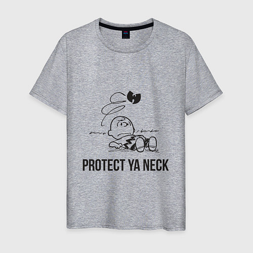 Мужская футболка WU Protect Ya Neck / Меланж – фото 1