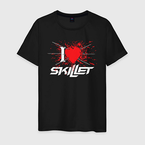 Мужская футболка Skillet Сердце / Черный – фото 1