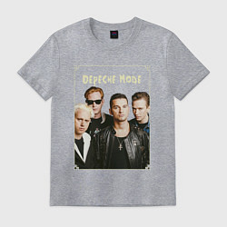 Футболка хлопковая мужская Keep Calm and Enjoy the Silence - Depeche Mode, цвет: меланж