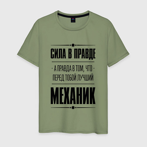 Мужская футболка Сила в правде, а правда в том, что перед тобой луч / Авокадо – фото 1