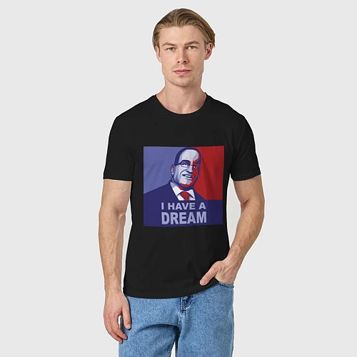 Мужская футболка Сенатор - У меня есть мечта / Черный – фото 3