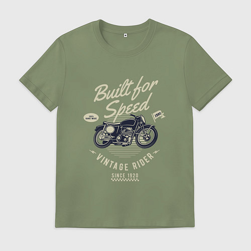 Мужская футболка Vintage Moto / Авокадо – фото 1