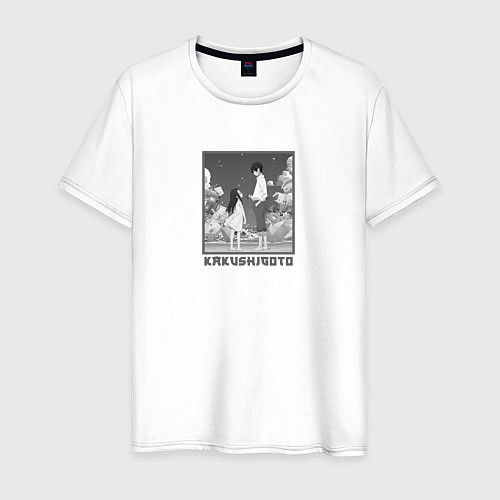 Мужская футболка Какуси Гото и Химэ - Скрытые вещи / Белый – фото 1