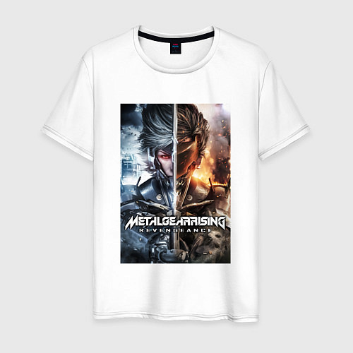 Мужская футболка Metal Gear Rising - Revengeance / Белый – фото 1